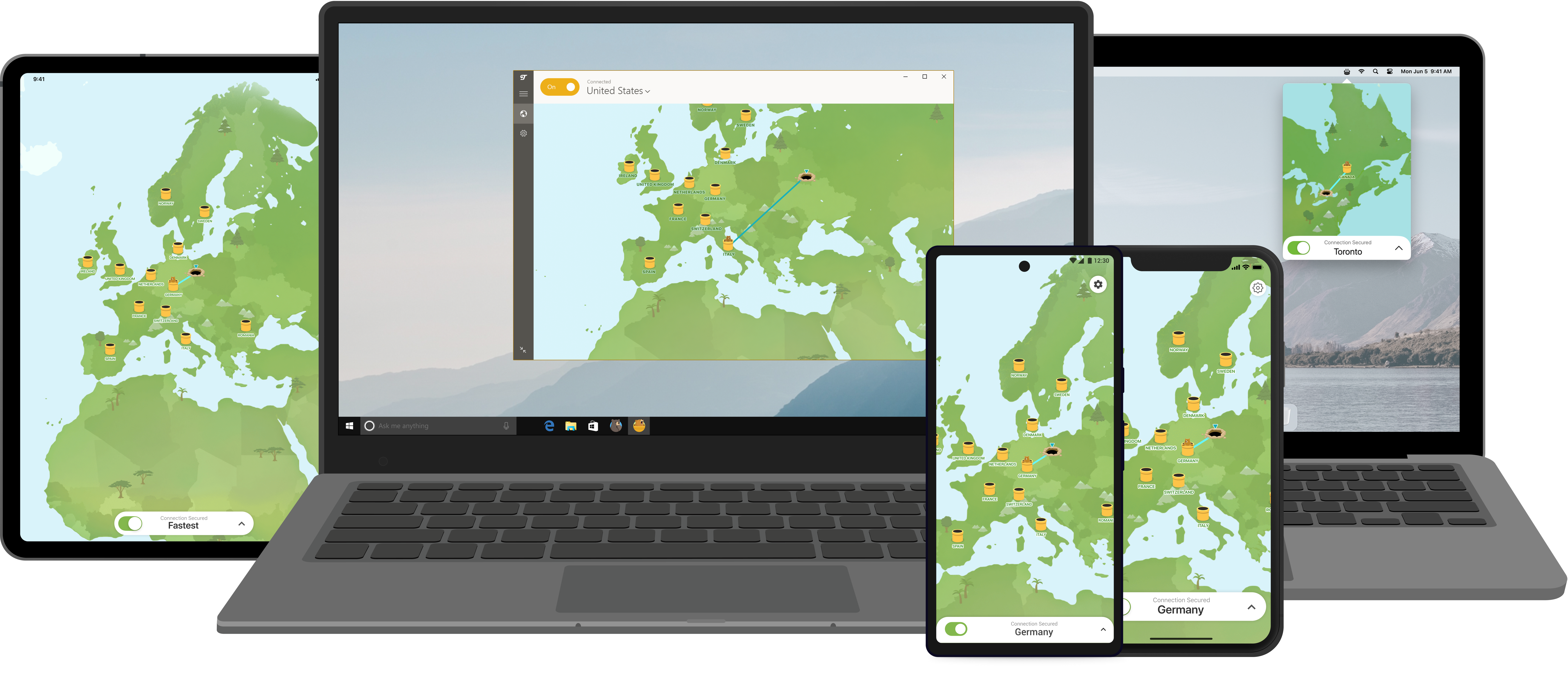 TunnelBear on devices